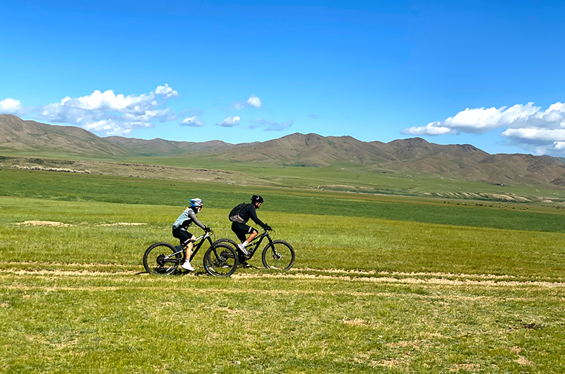 Cycling in Orkhon valley